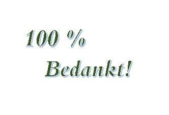 Bedankt voor de financiële steun